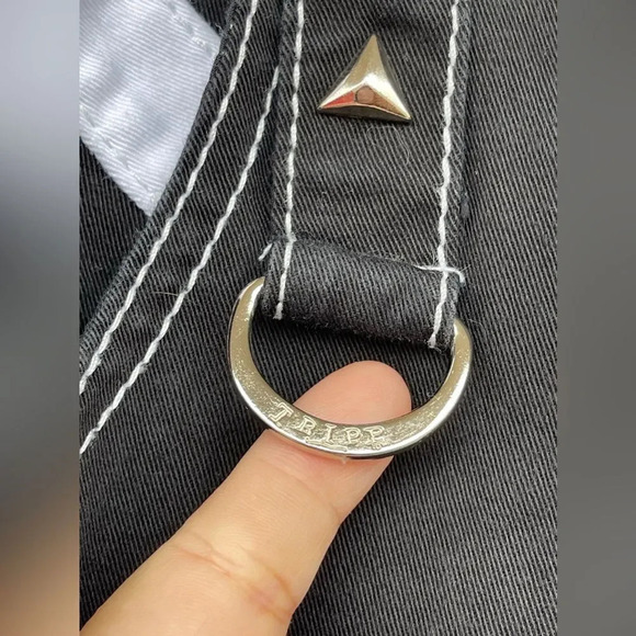 TRIPP NYC BLACK GOTH PUNK STREET RAVE PANTS MEDIUM - Picture 4 of 15